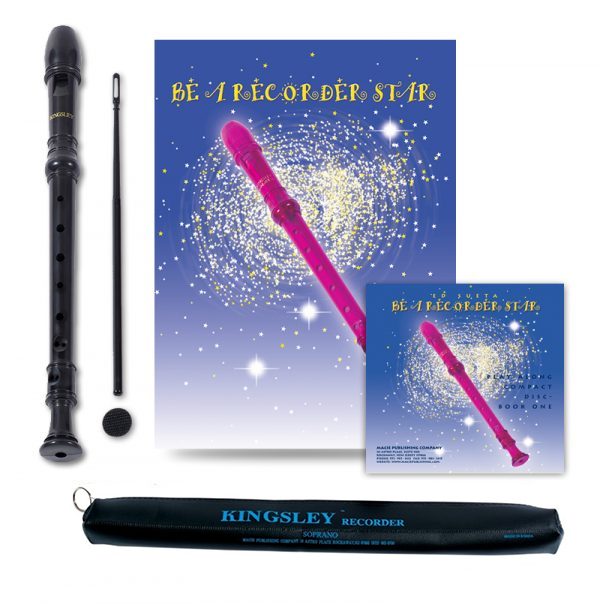 Be A Recorder Star® Kingsley Kolor® Package With CD black